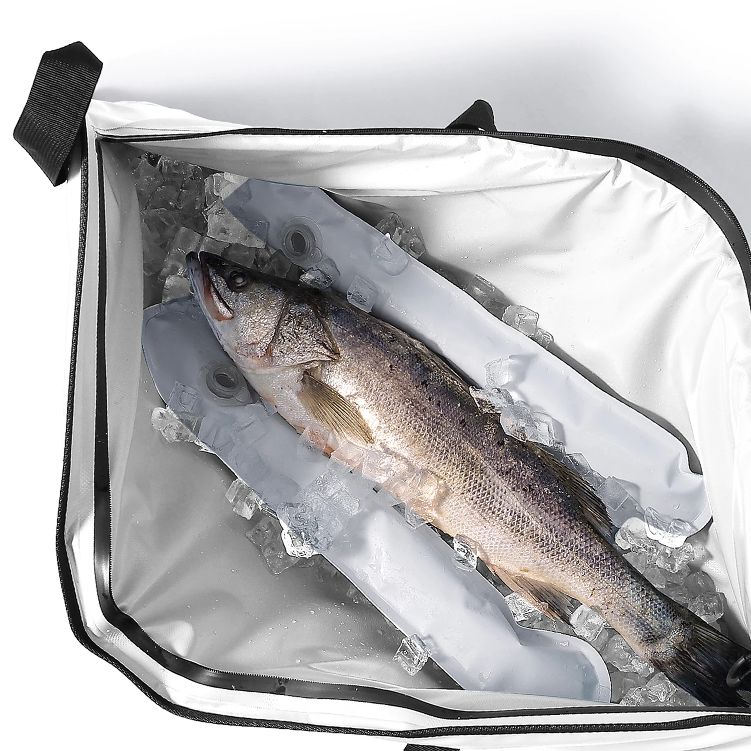 Buffalo Gear Insulated Fish Cooler Bag 48*18in waterproof zip Fishing kill Keep Ice Cold Fresh Portable Custom Fish Cooler Bag