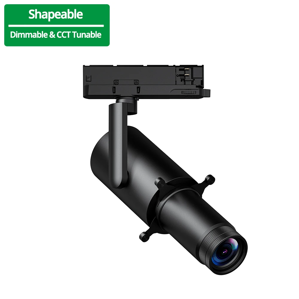 Smart Dimmable Track Spot Light Shapeable 30W 35W Ultra Wide Beam Angle Museum Shapeable Projector Light
