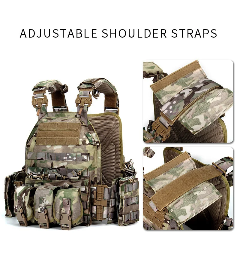 JSH удобный 1000D полиэстеровый 6094 тактильный жилет Новый Colete Tatico Plate Carrier Molle тактический с защитными функциями