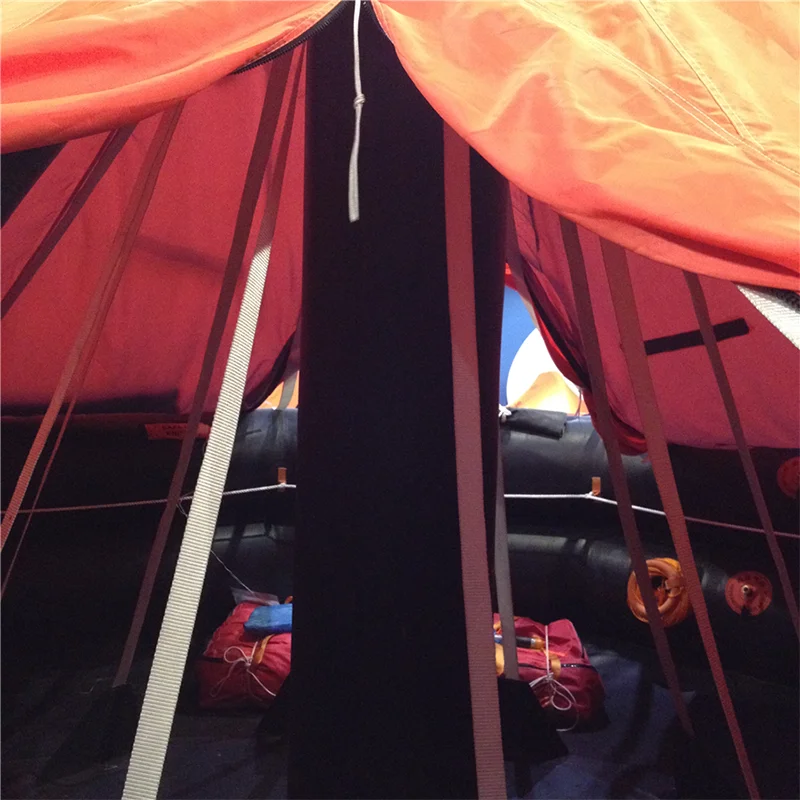 Marine D Type Life Raft Inflatable Davit Launched Liferaft with Emergency Pack Chinese Supplier