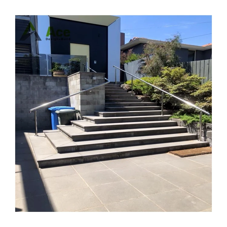 Ace Modern Aluminum Post Iron Pipe Railing Designs Accessories Stainless Steel Outdoor Wrought Iron Stair Railing