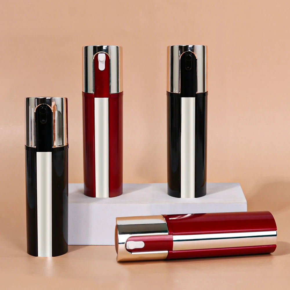 Wholesale Luxury Electronic Plating Cosmetic Skincare Container Plastic Lotion Pump Bottle Empty Serum Pump Lotion Bottle