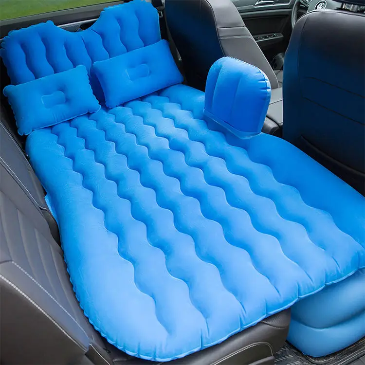 Blow Up Camping Inflatable  Air Mattress For Car Universal Extended Air Couch With Two Air Pillow