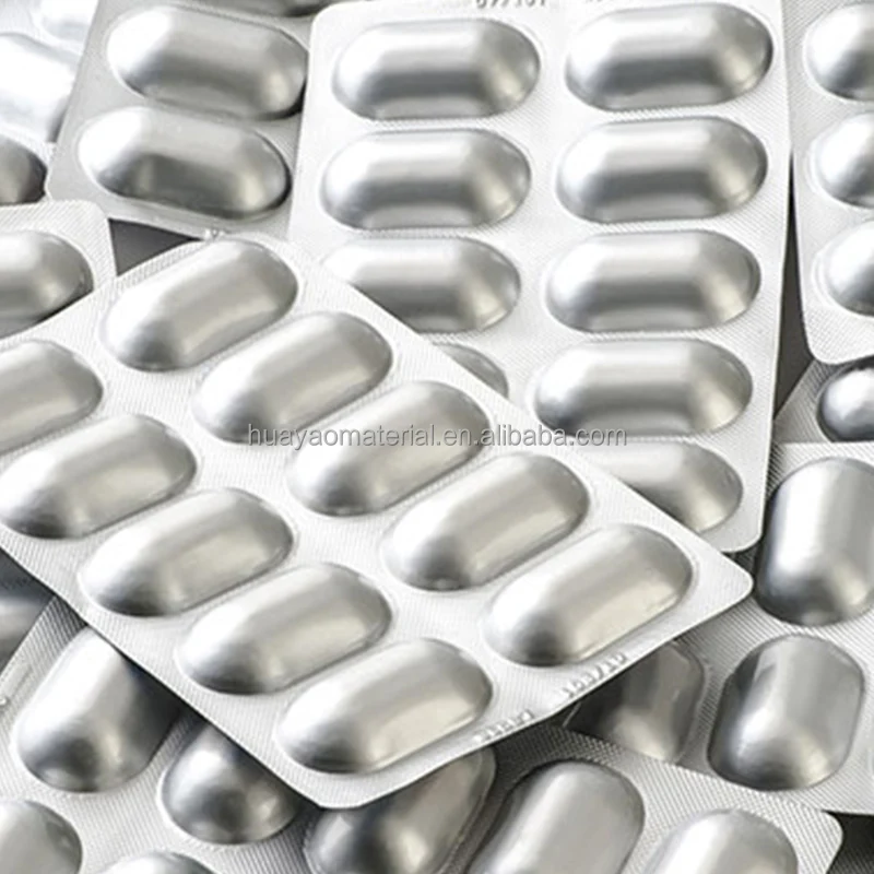 Custom pharma aluminum foil blister cold forming alu alu foil roll 150 micron for pills packaging