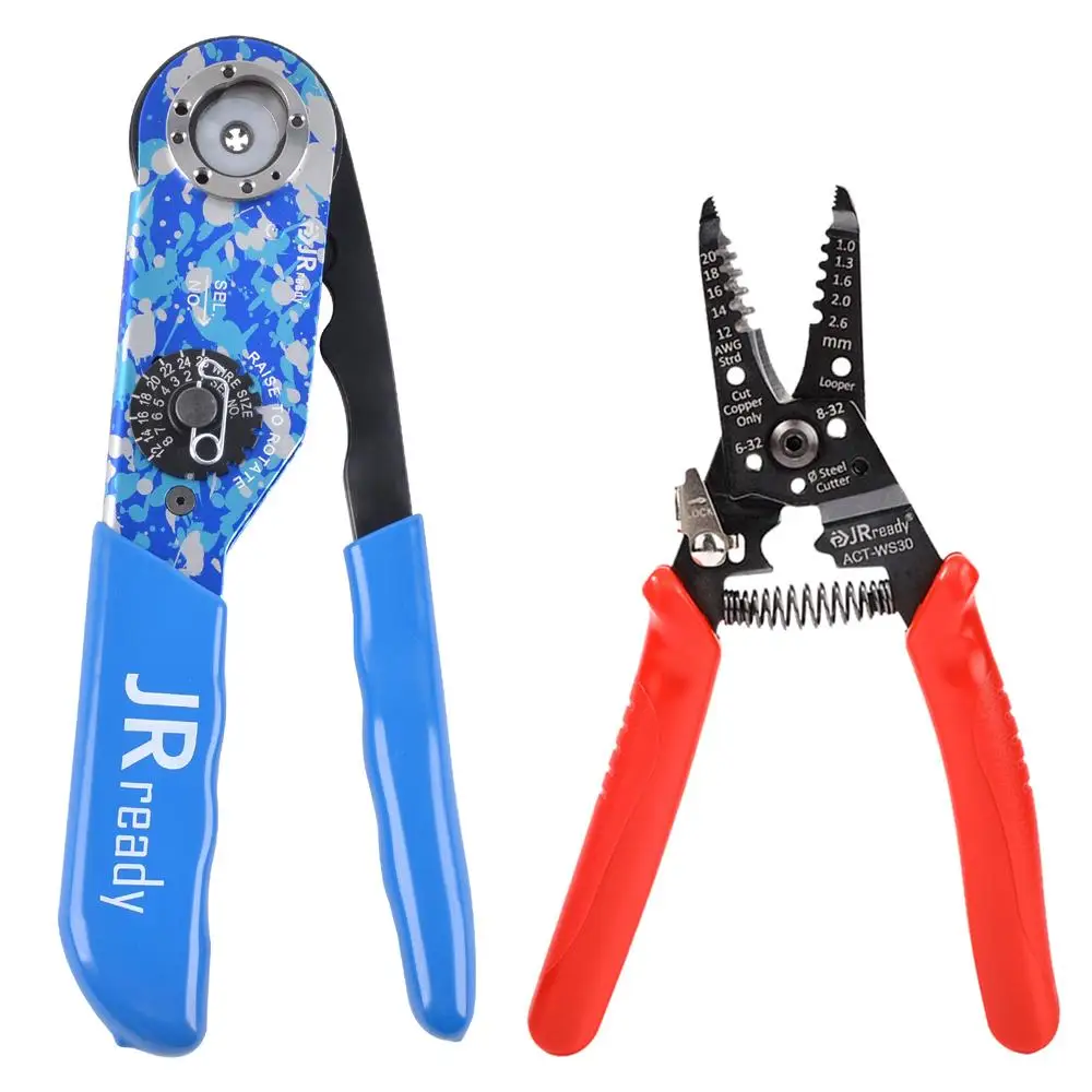 Jrready NEW-ASF1 красочный вид кабель обжимной инструмент AF8 M22520/1-01 12-26AWG ACT-WS30 инструмент для зачистки проводов