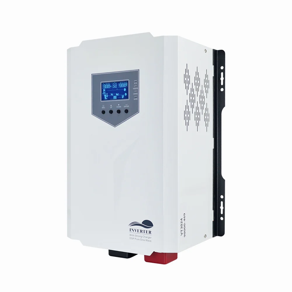 Инвертор Techfine MPPT pv 24 В 3000 Вт 3 кВт кВА гибридный солнечный инвертор с немодулированным синусоидальным