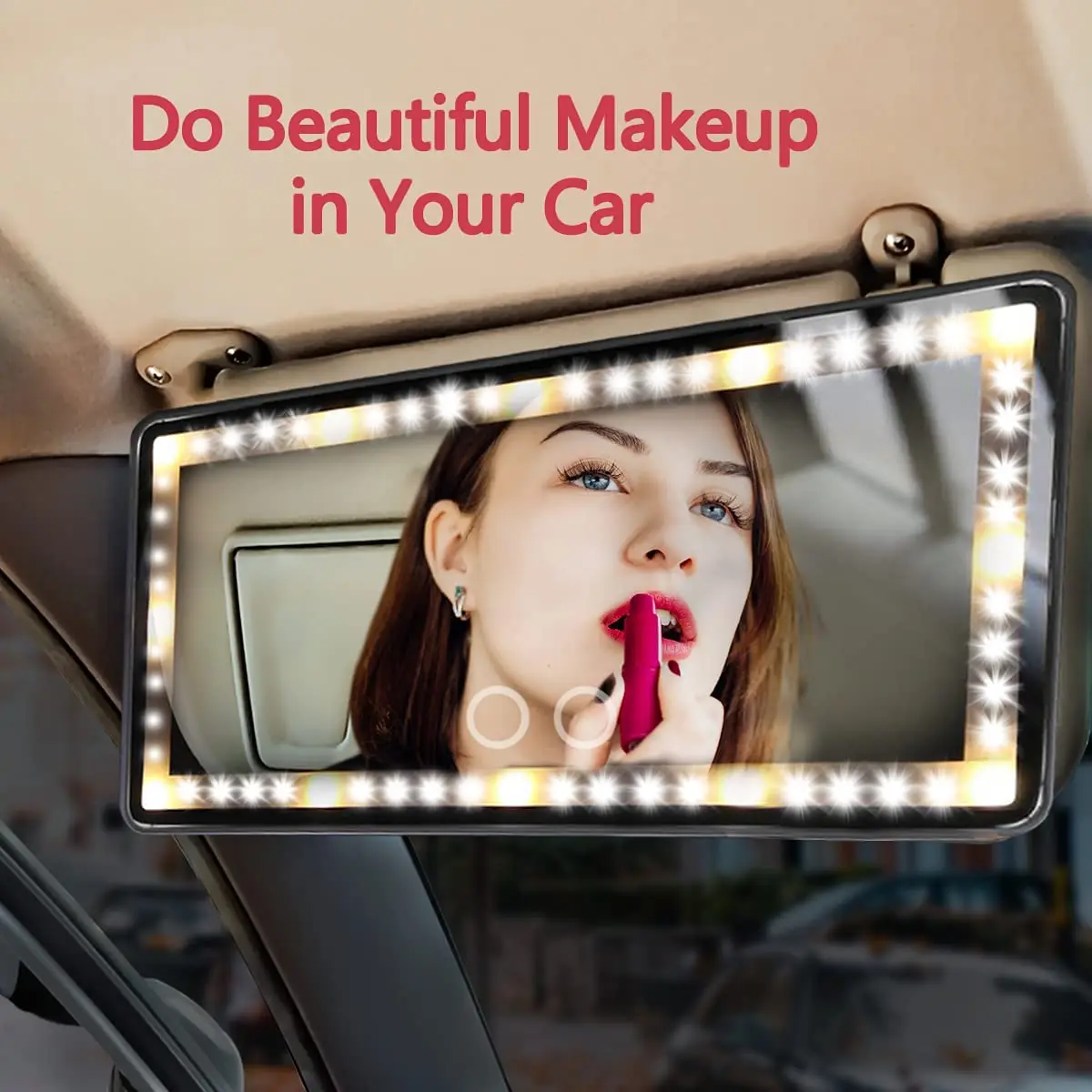 Arrive looking your absolute best LED light Mirror A Visor Vanity Mirror