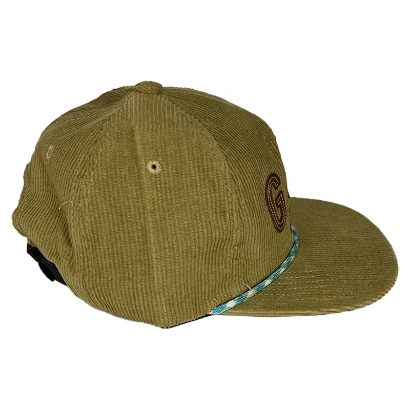 HS29 Men pink blank unstructured corduroy 5 panel baseball snapback purple custom hat kids blue with rope wholesale driver cap
