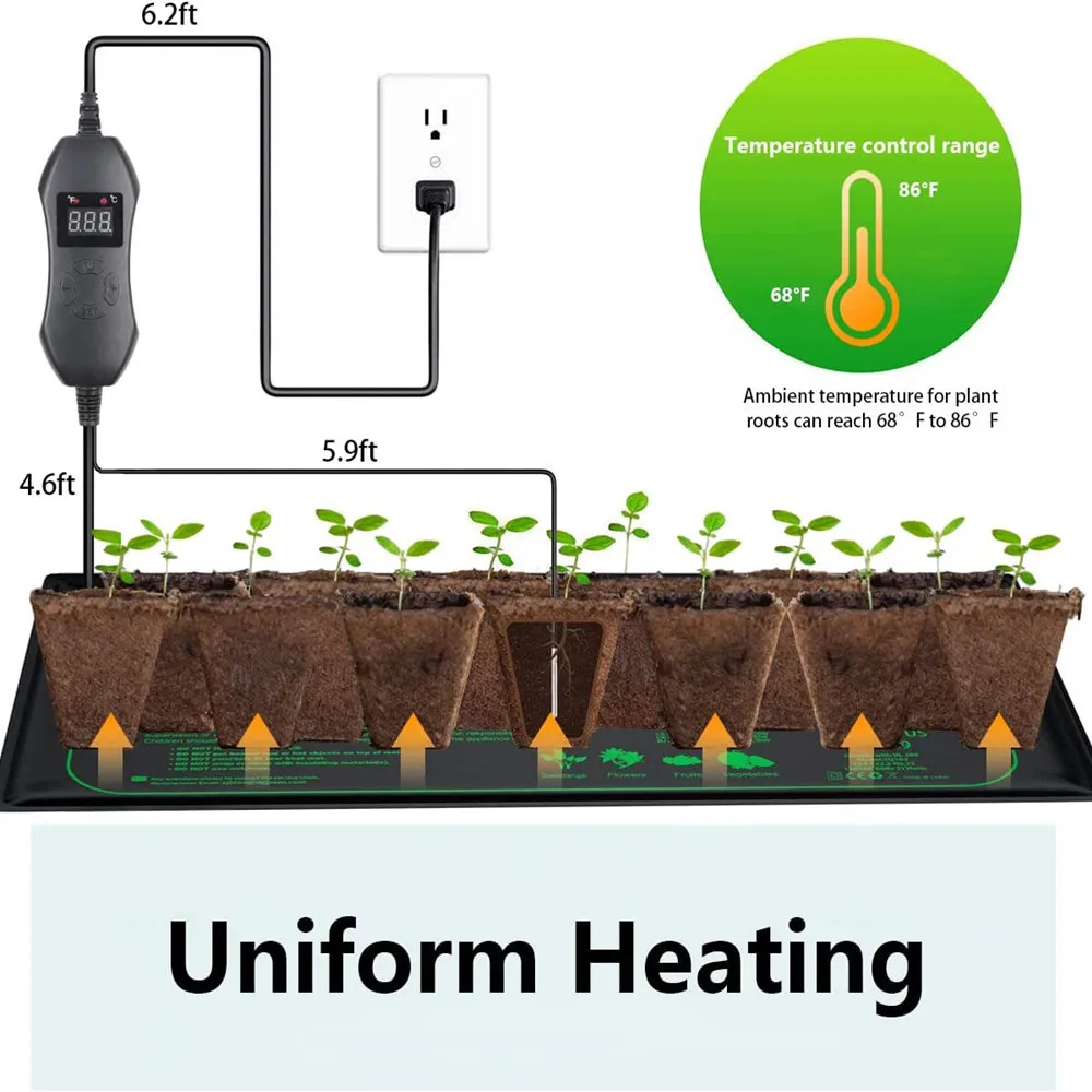 Manufacturers wholesale digital display temperature control model seedling heating pad plants and flowers seedling culture