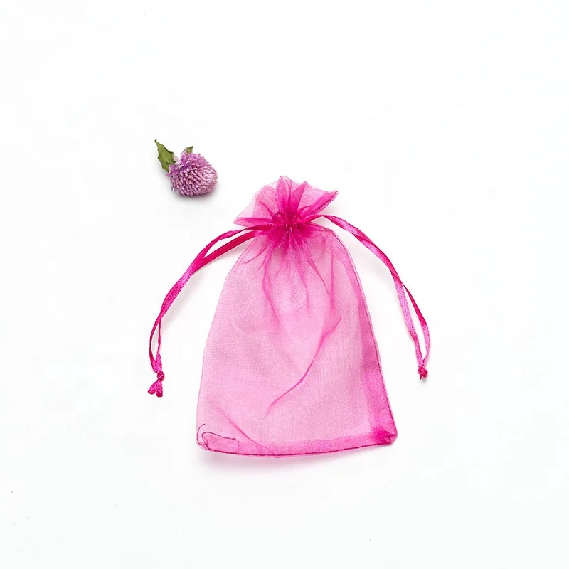 Best Seller 100PCS/Pack 8x10cm Premium Quality 3x4' Organza Gift Drawstring Bags in Stock