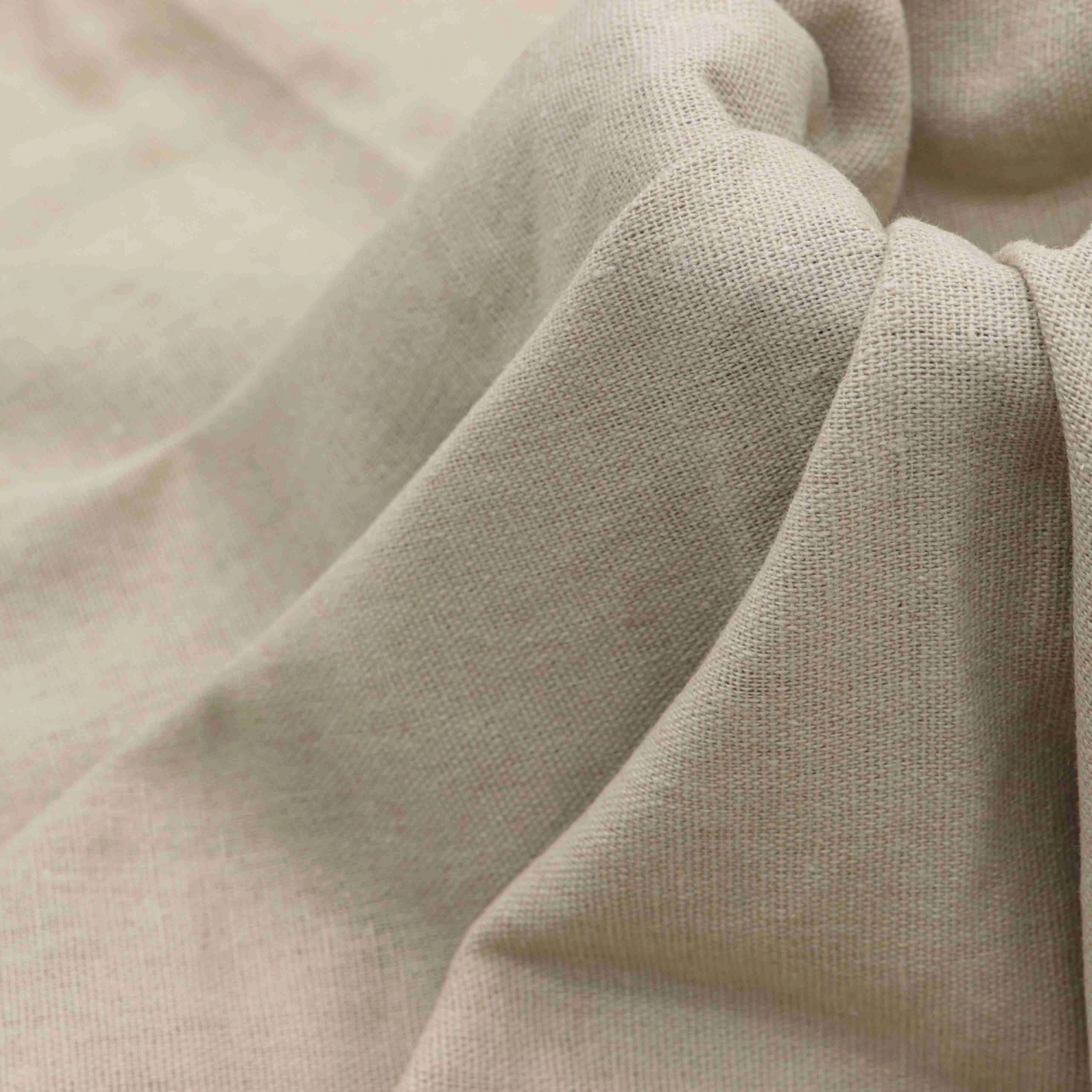 Factory directly high quality woven 10s linen cotton plain polyester cotton fabric for dresses (1600504635390)