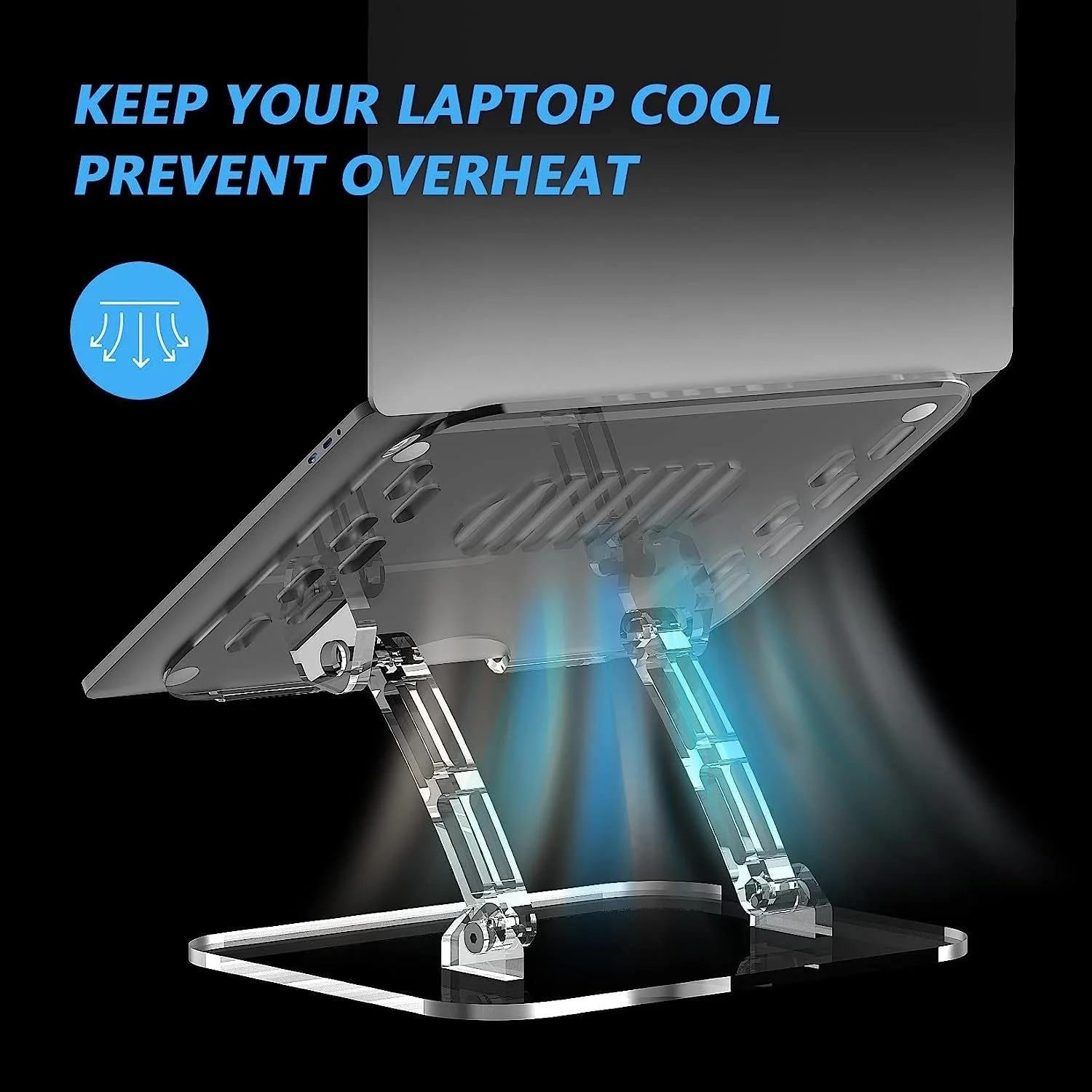 laptop Tablet computer Acrylic stand Desktop upright Swivel bracket The cooling support hangs from the desktop new