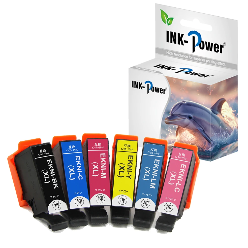 INK-POWER KNI KNI-BK-L KNI-C-L M Y LC LM Premium Compatible Color Inkjet Ink Cartridge for Epson EP-887AW AB AP Printer