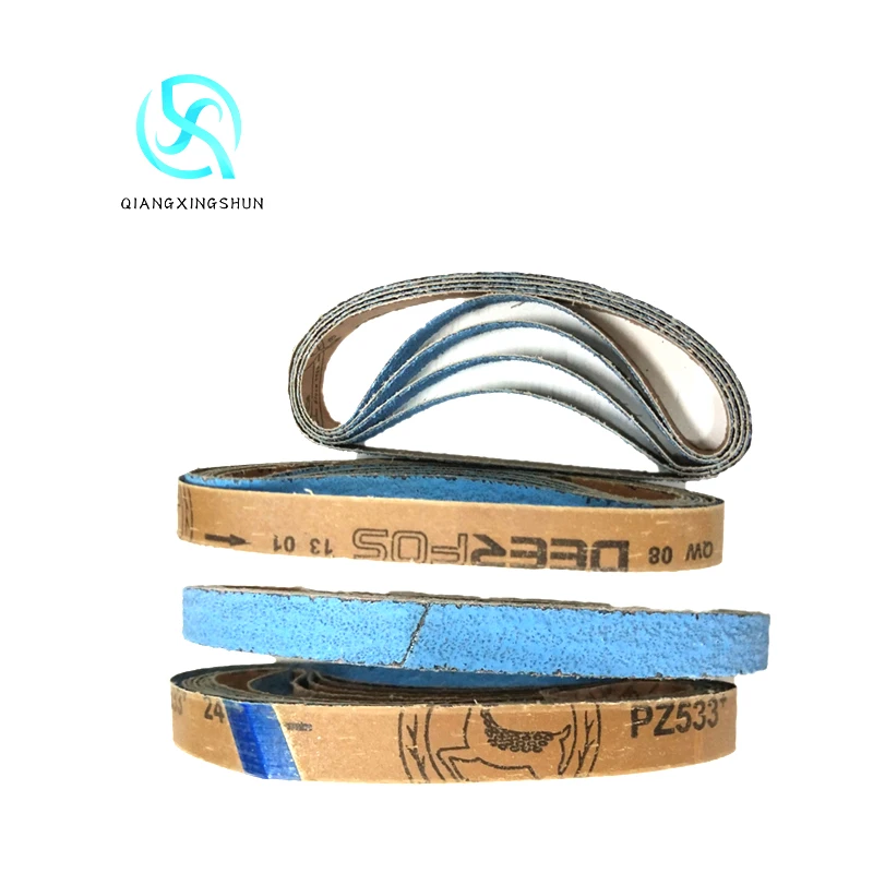 High quality deerfos  pz533 zirconia abrasive Cloth sanding belt for Knife making