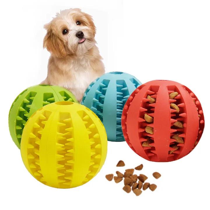 Wholesale customization Leak Food Ball Watermelon Chew Ball Dog Toy Training Balls Dog Teeth Cleaner Interactive Feed Pet Toy