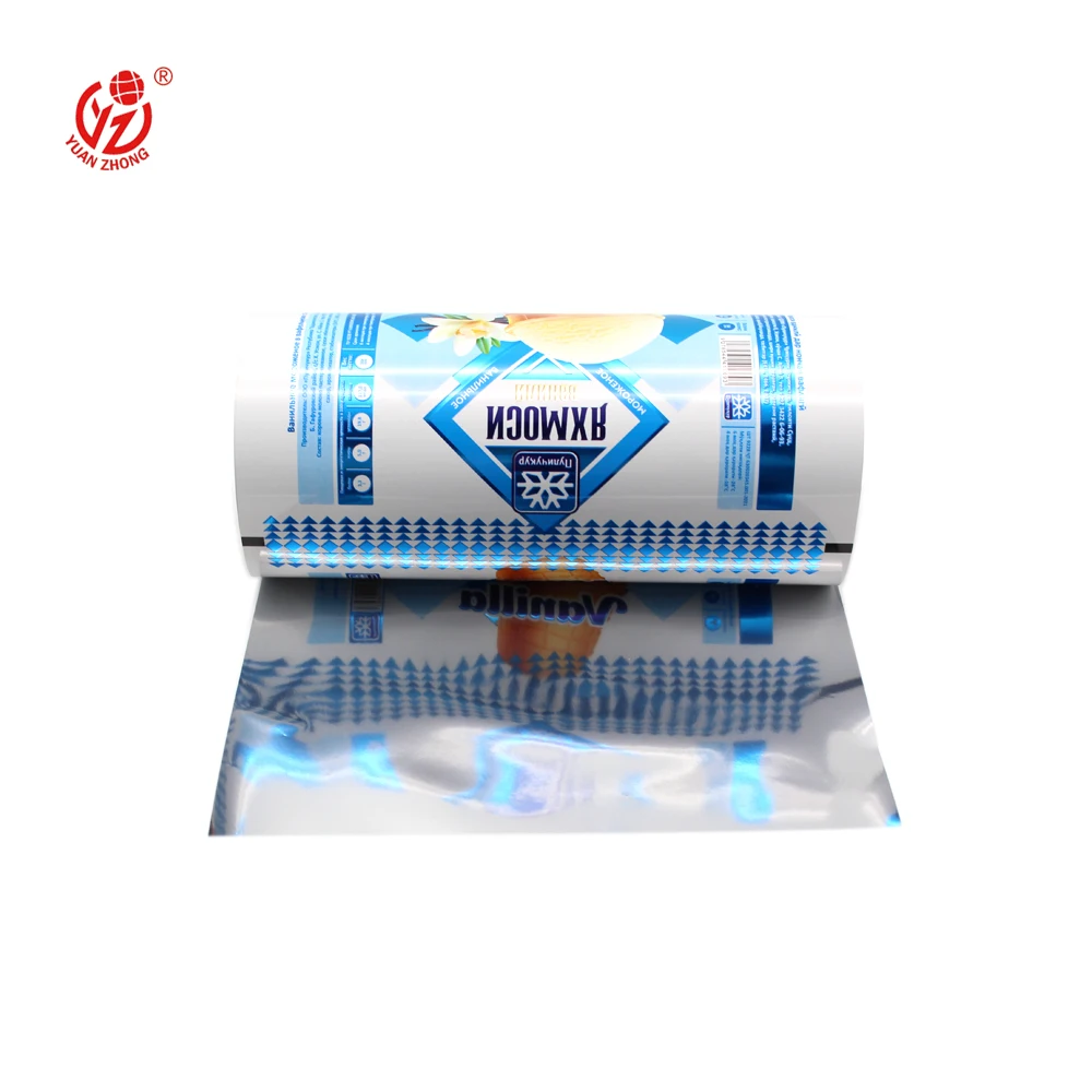 Popsicle Wrappers Bag Packaging For Ice Cream Bar Pet Pe Opp Al Vmcpp Food Packaging Laminated Plastic Film Roll
