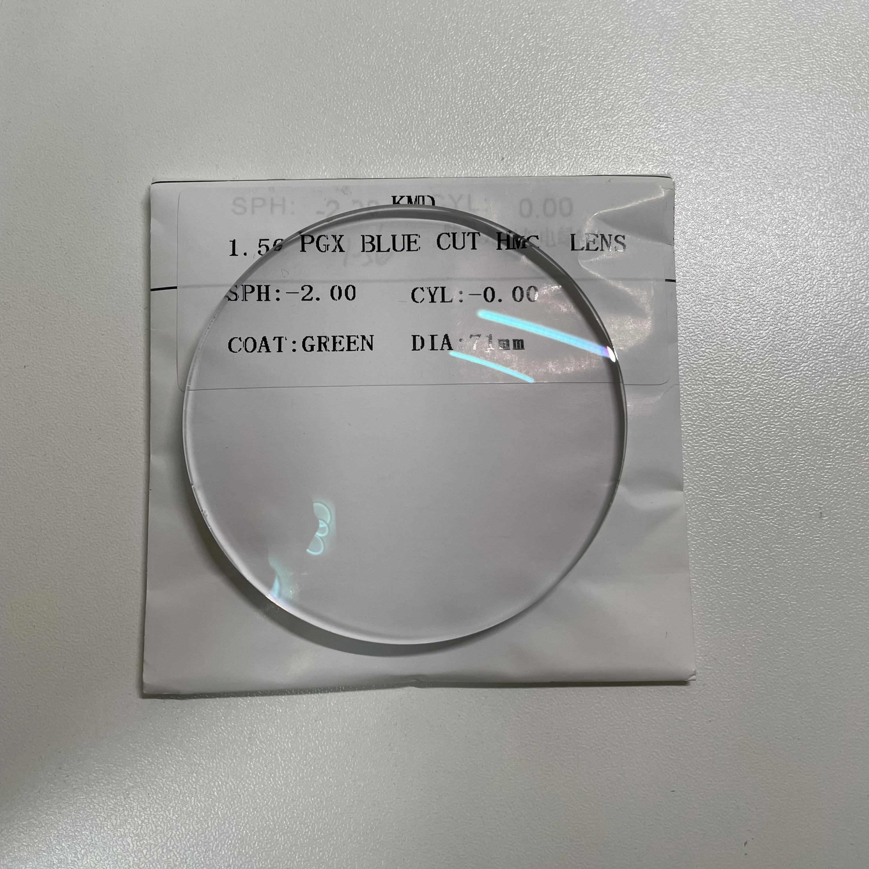 KMD 1.56 PGX HMC Prescription Optical Single Vision Lens For Germany Standard
