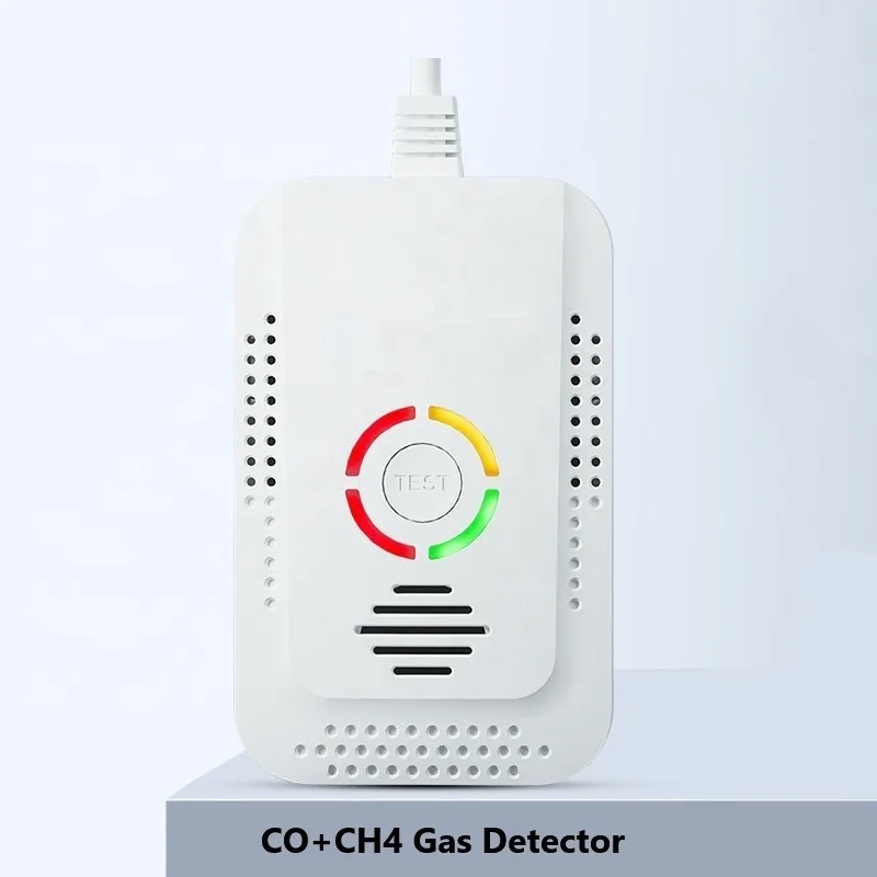 2022 AC110-240V Power 9V Battery Backup Carbon Monxide CO Alarm Sensor and Gas Detector Alarm For household