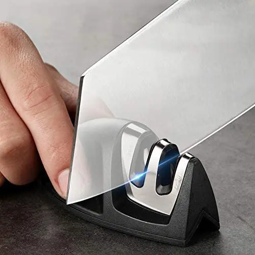 Маленькая ручная точилка для ножей с 2-ой платформой Край Ручка кухонный нож точить