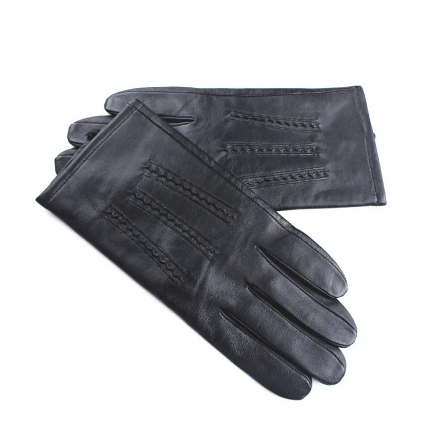 Top quality and good price ladies new style ladies sheepskin leather gloves hand made deer skin leather fashion dressing