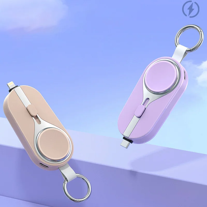 Hot Selling Products 2024 Mini Portable Mag Safe Mobile Solar Keychain Power Bank Fast Charging 3000mAh Powerbank for Iwatch