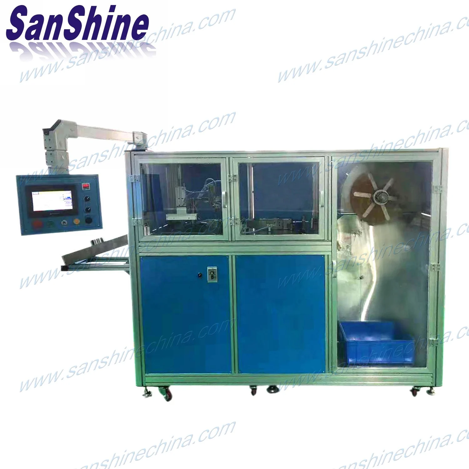 Amorphous nanocrystalline alloy ribbon magnetic big size range toroidal core welding winding machine