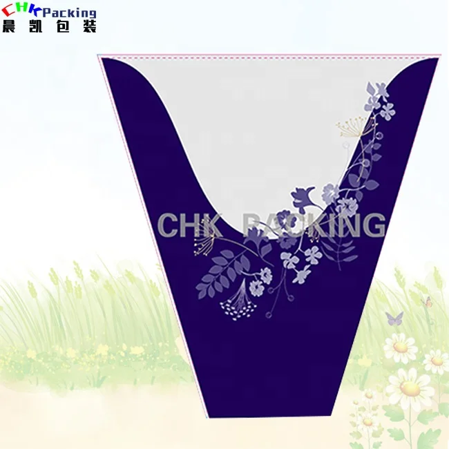 CHK packing plain plants flower print pots wrapping plastic packaging sleeves with the microhole