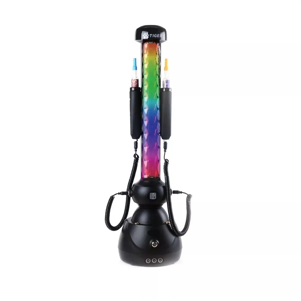 2020 Latest Colorful Glowing Hookah Head Large Size Custom Available Add Fruit Flavor Mouth Tip Electric Hookah for Party Smoking