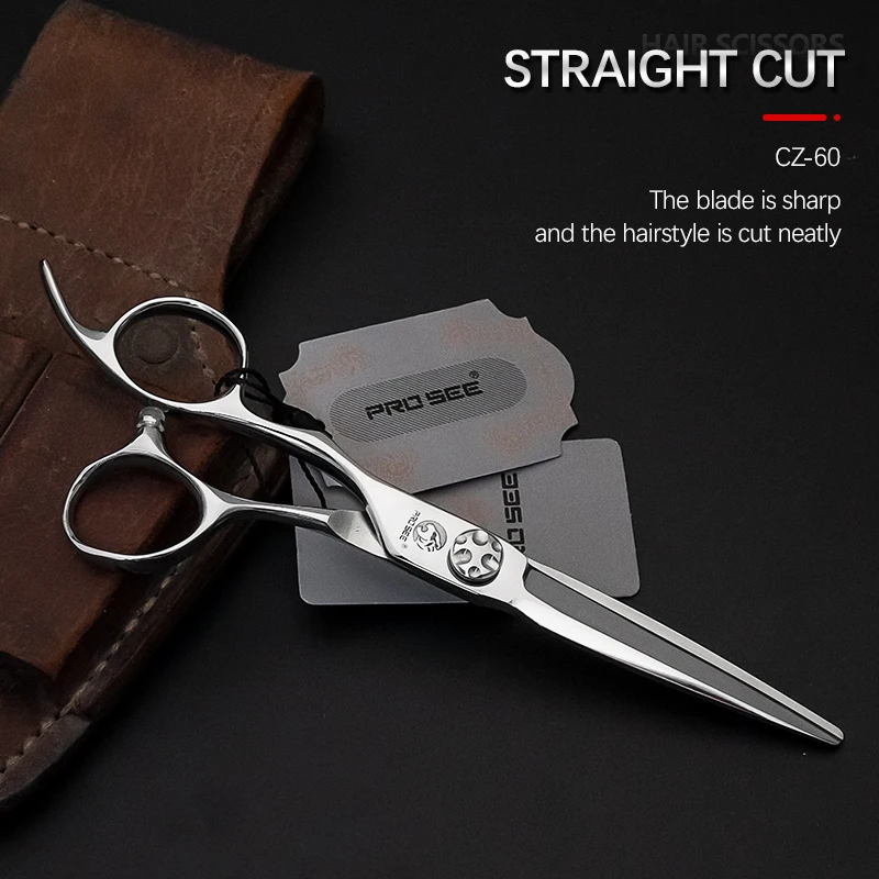 Professional Barber Shears Japanese Stainless Custom Logo Hair Scissors