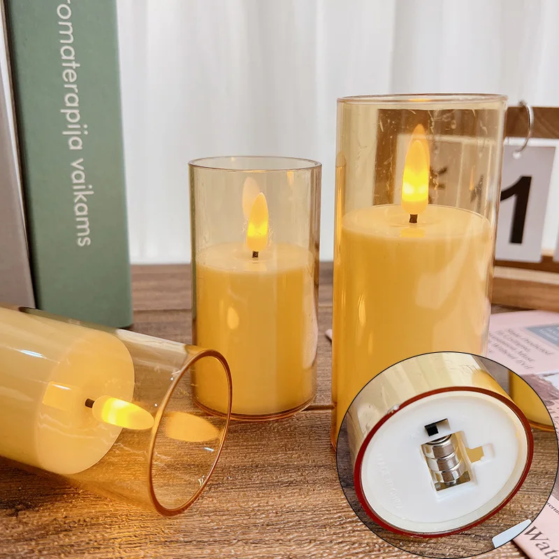 flameless warm white led tea light candles in clear cup tealight candle gut clear plastic flickering light