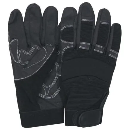 Manufacturer Synthetic Palm Cheap price flexible fabric Mechanic Gloves