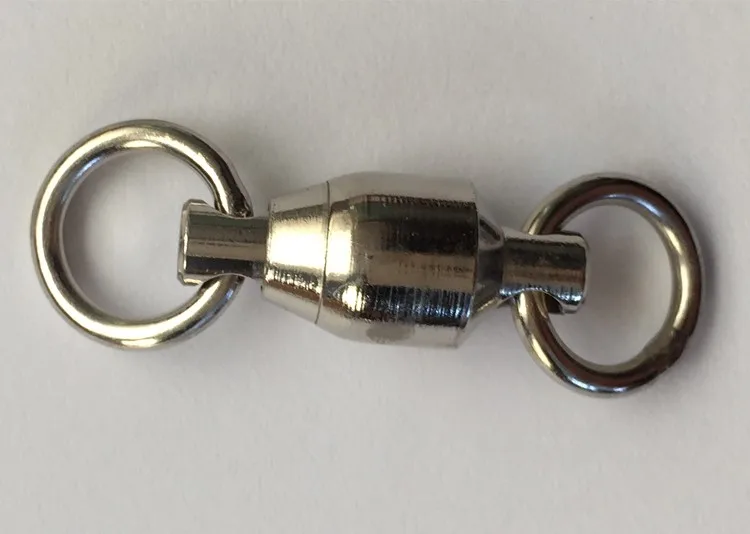 YM1804 BALL BEARING SWIVEL WITH SOLID RING High quality wholesale Fishing Snap Swivel Stainless Steel eyes ball bearing Swivels