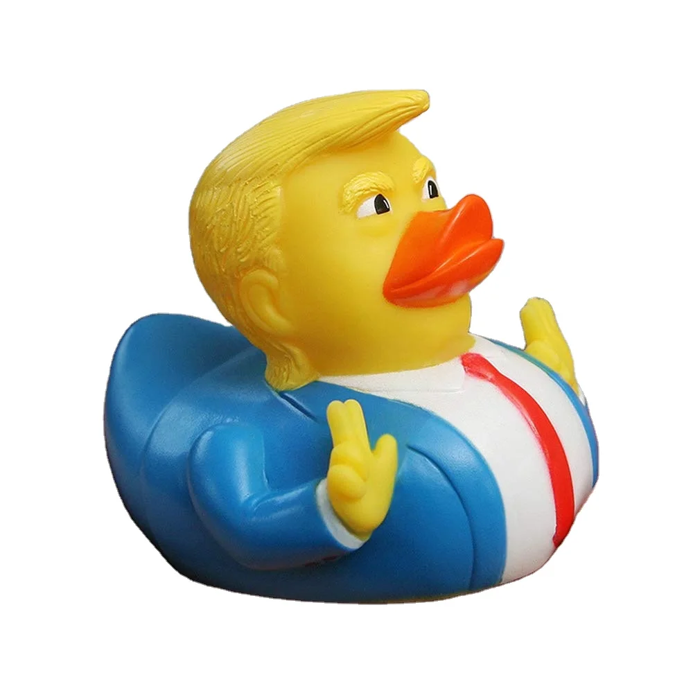 Hot Funky Workplace Stress Relief Toy Water Rubber Yellow Duck Doll For Baby