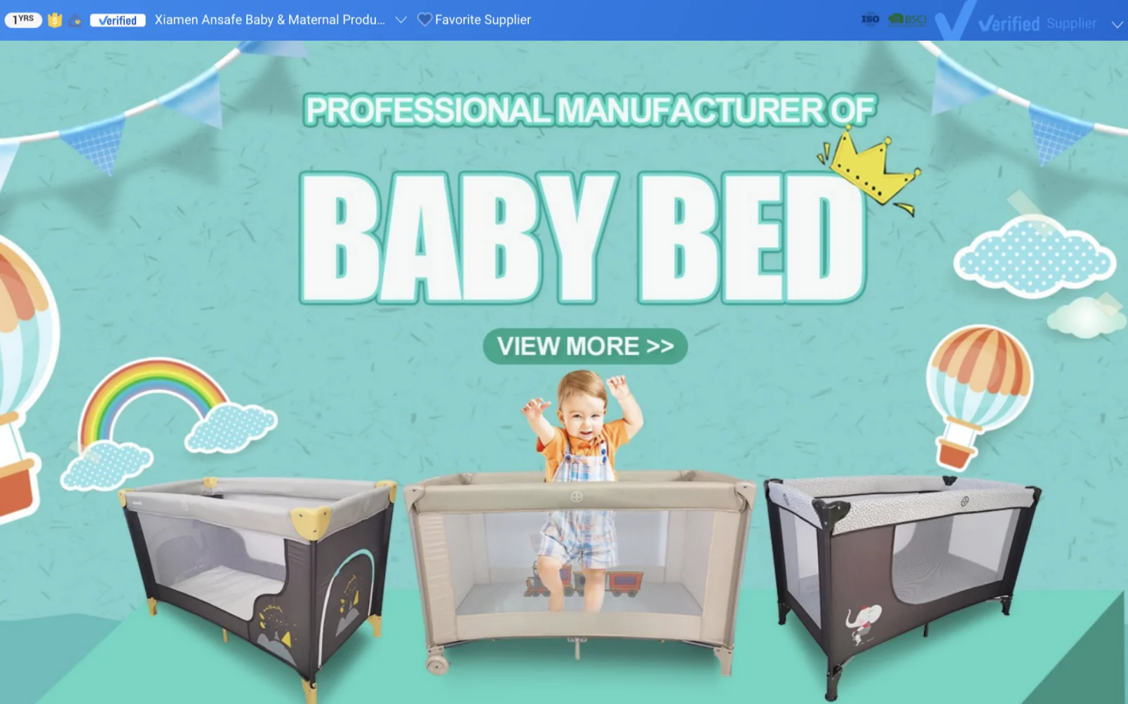 Ansafe baby bed/ cot/baby cribs/ playpen/playard/travel cot