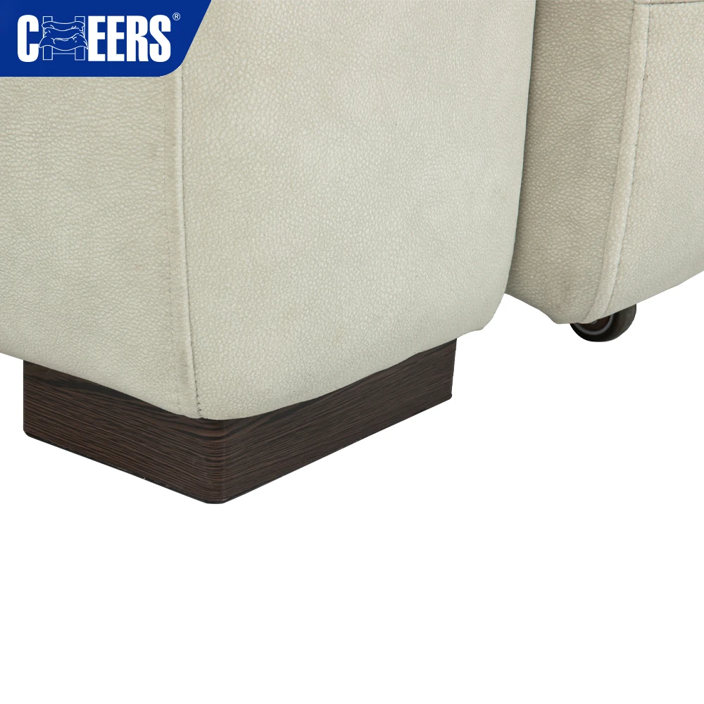 MANWAH CHEERS Power Recliner Sofa Bed Fabric Sectional Couch L Shape sofa group reclinable with chaise lounge for Living Room