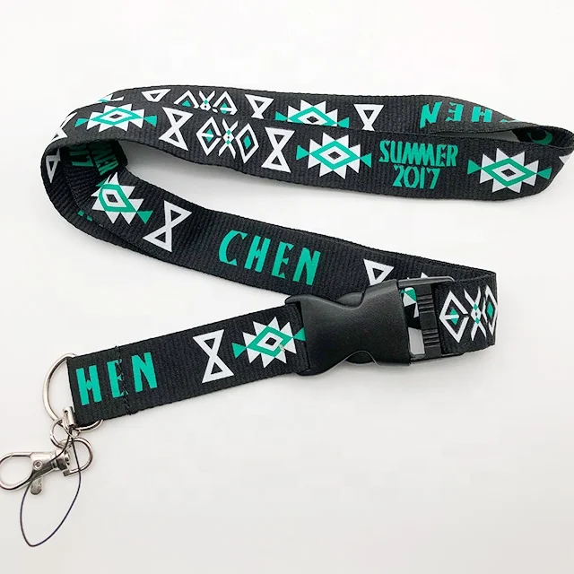 Quick Release Bulk Custom Logo Durable ID Card Name Tags Badge Phone Strap Breakaway Lanyard