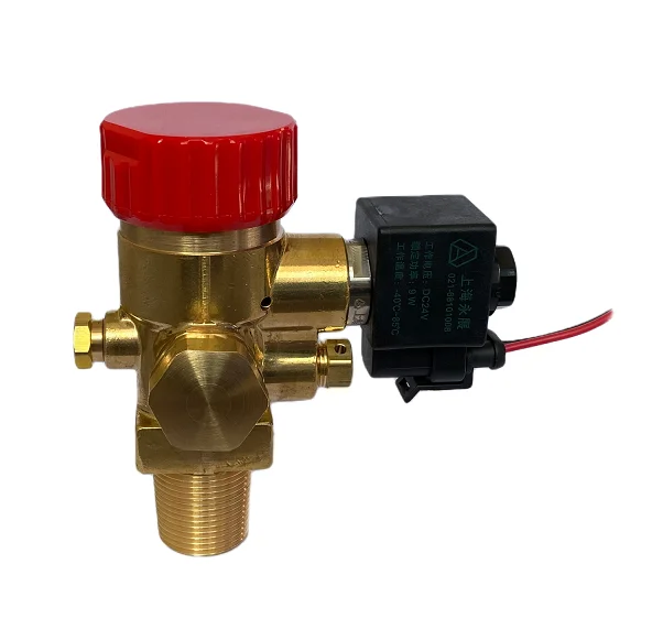 Factory direct sales HPB 59-1 brass Solenoid power 12 V, 24 V  Fire Extinguisher Valve Parts