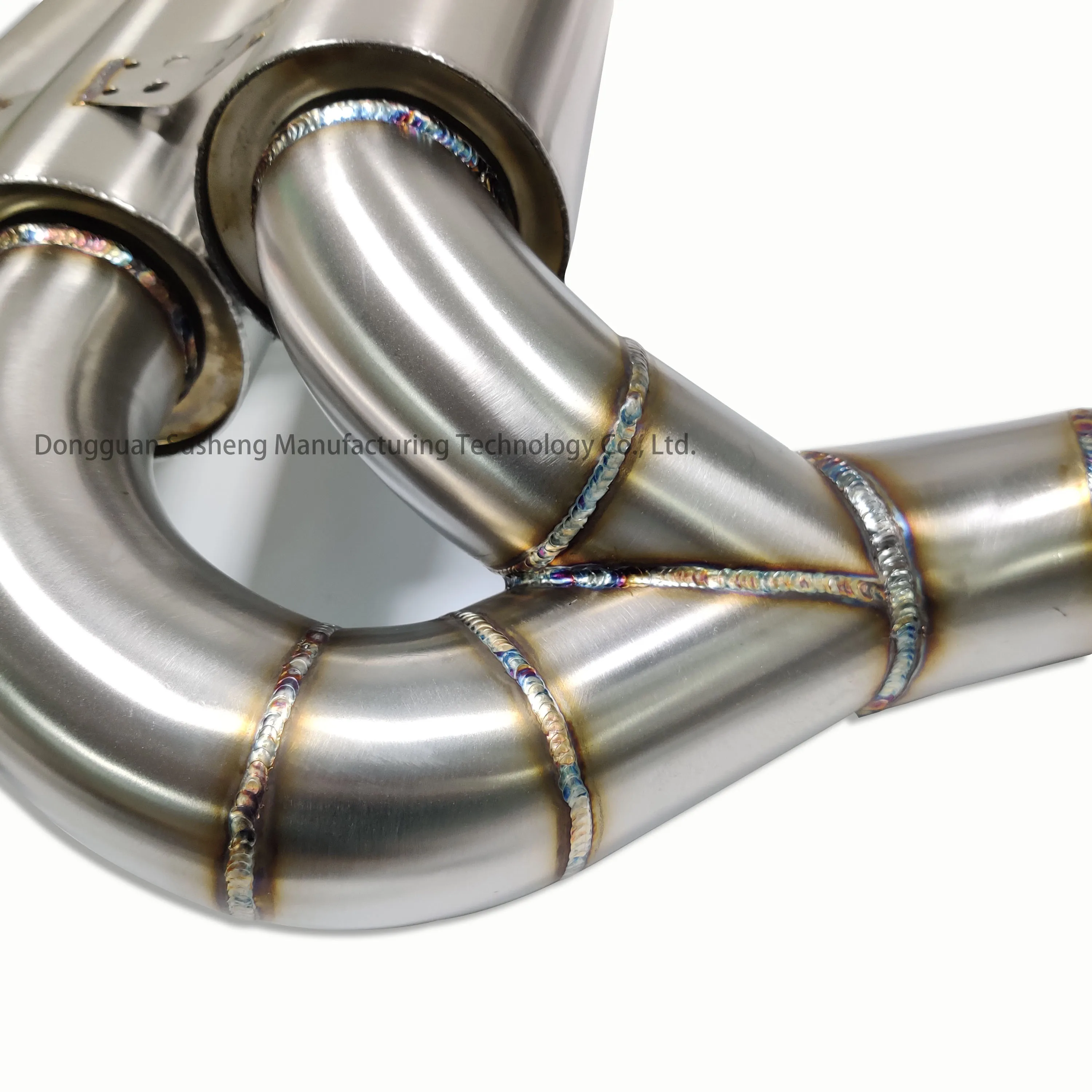 Exhaust system auto performance parts Golf 6R MK6 stainless steel Exhaust back muffler with mirror finish Burning blue