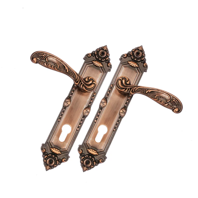 Classic 85 F363-A363 Iron Lock Plate and Aluminium Door Handle