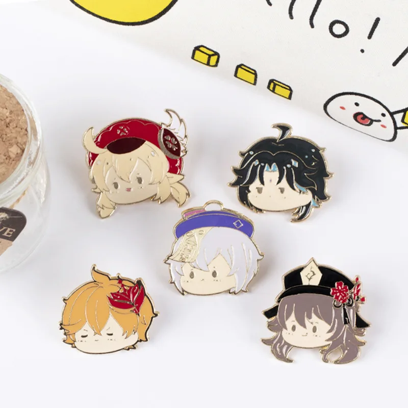 Wholesale Brooch Pin Cartoon flower Acrylic Badge Custom Made Cute  Lapel Pins Cartoon Clothes Hat Accessories