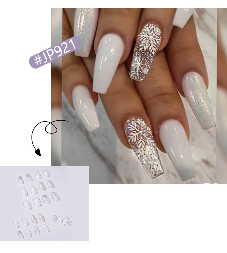 TKL wholesale low MOQ cheap price removable manicure ballerina tips short press on nails