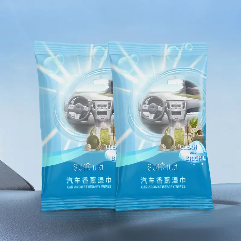 Hot Selling Multi Purpose Auto Dashboard Car Interior Cleaning Wet Wipes