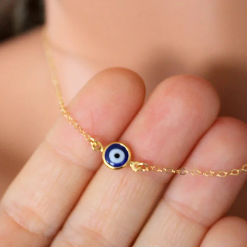 Fashion Blue Eye Necklace Evil Eye Pendant Necklace for Women