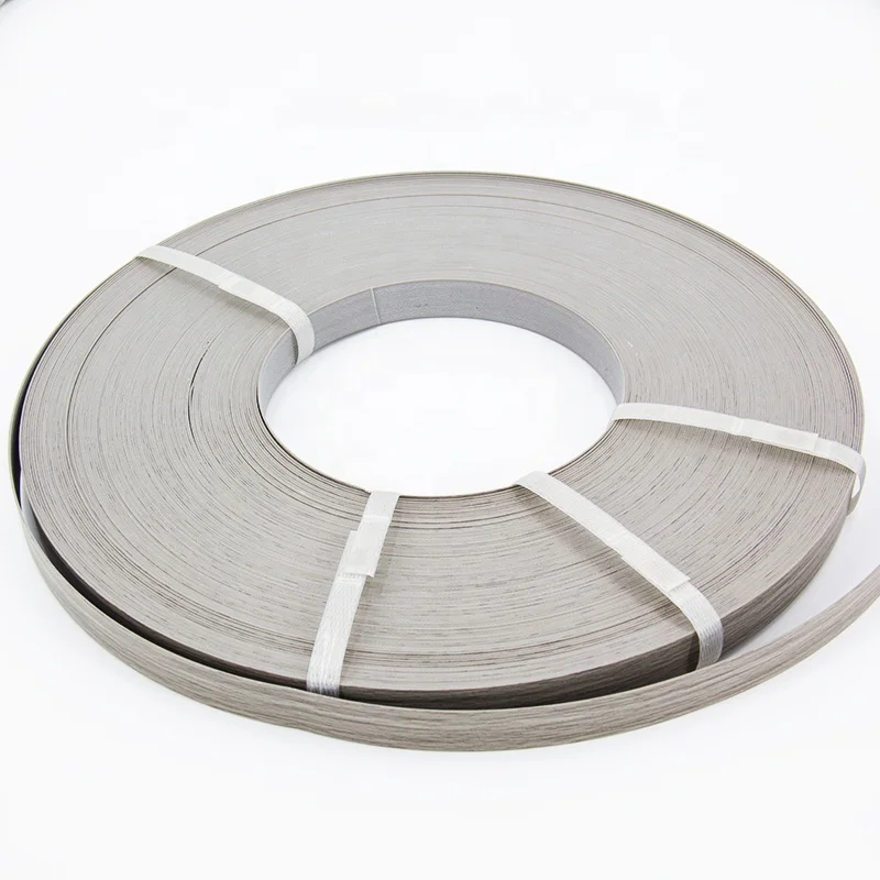 Eco-Friendly flexible 3mm wood grain edge trim banding pvc
