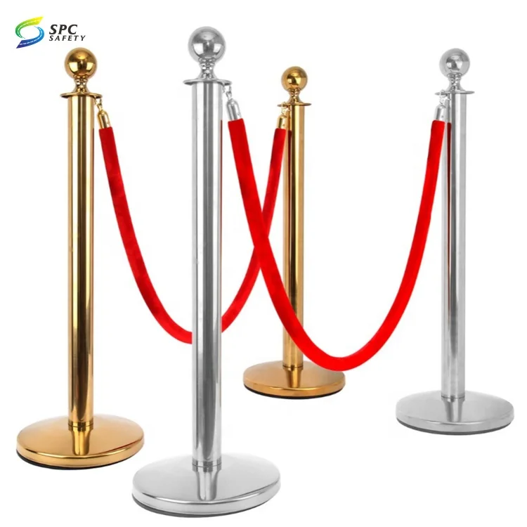 Reinforced plastic FRP High voltage electric danger insulation keep out safety post Dual Retractable belt barrier stanchions
