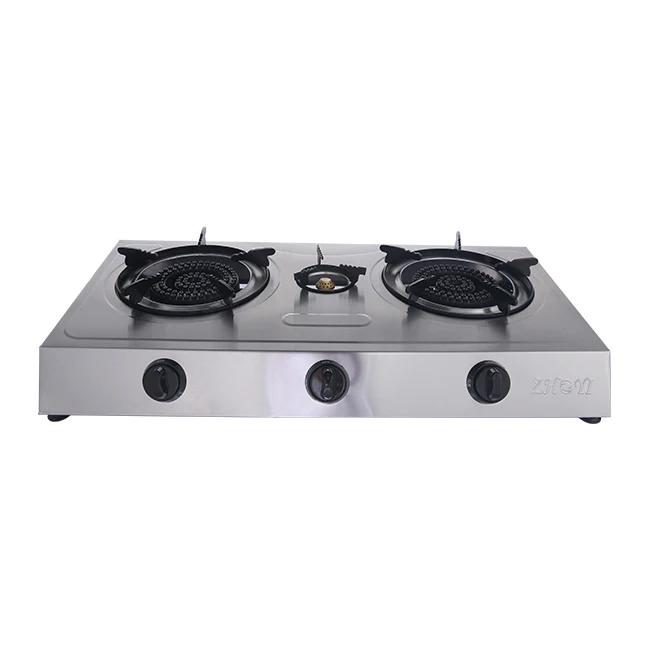 
Manufacturers china stainless steel 3 burner table ce gas stove burner 