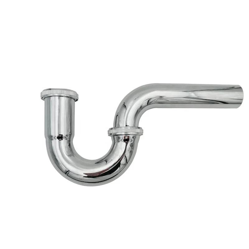
stainless steel P trap bathroom basin waste bottle trap siphon trap sink water drain strainer 