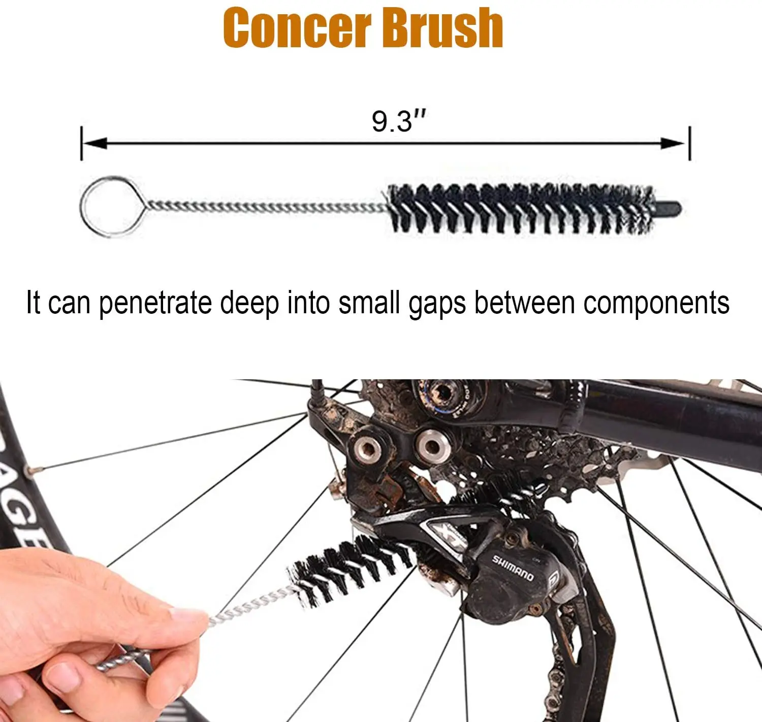TDF 6pcs Bike Bicycle Clean Brush Kit/Cleaning Tools for Bike Chain bicycle cleaning brush