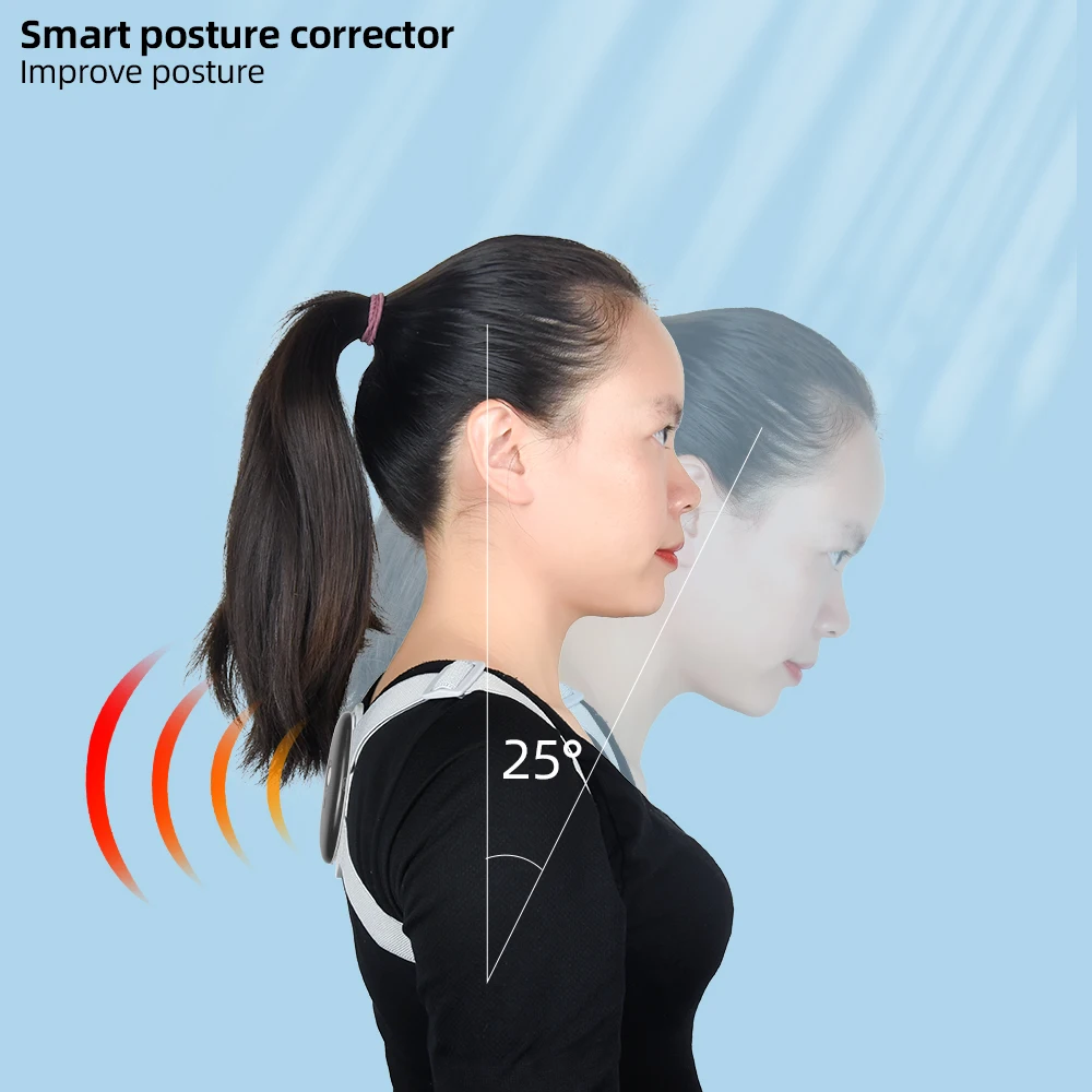Comfortable vibration reminder improves posture back strap posture correction support posture corrector