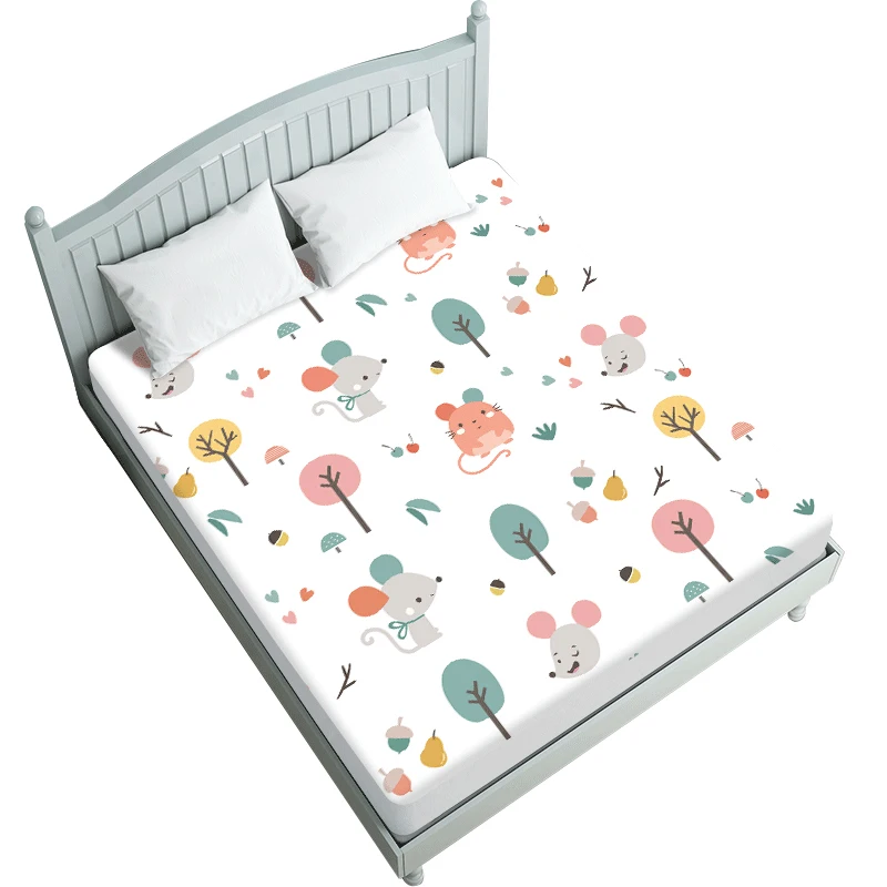 100% purified cotton Waterproof Cotton Baby Diaper Changing Mat For Kids Portable Baby Diaper Changing Pad